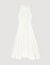 Lace trim maxi dress