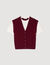 Two-tone wool and cashmere sweater