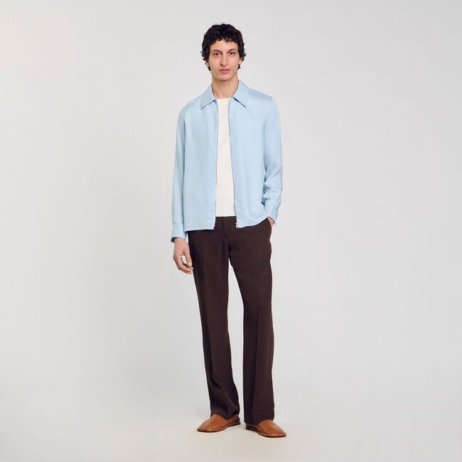 Zip-up shirt