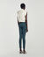 Cropped satin shirt