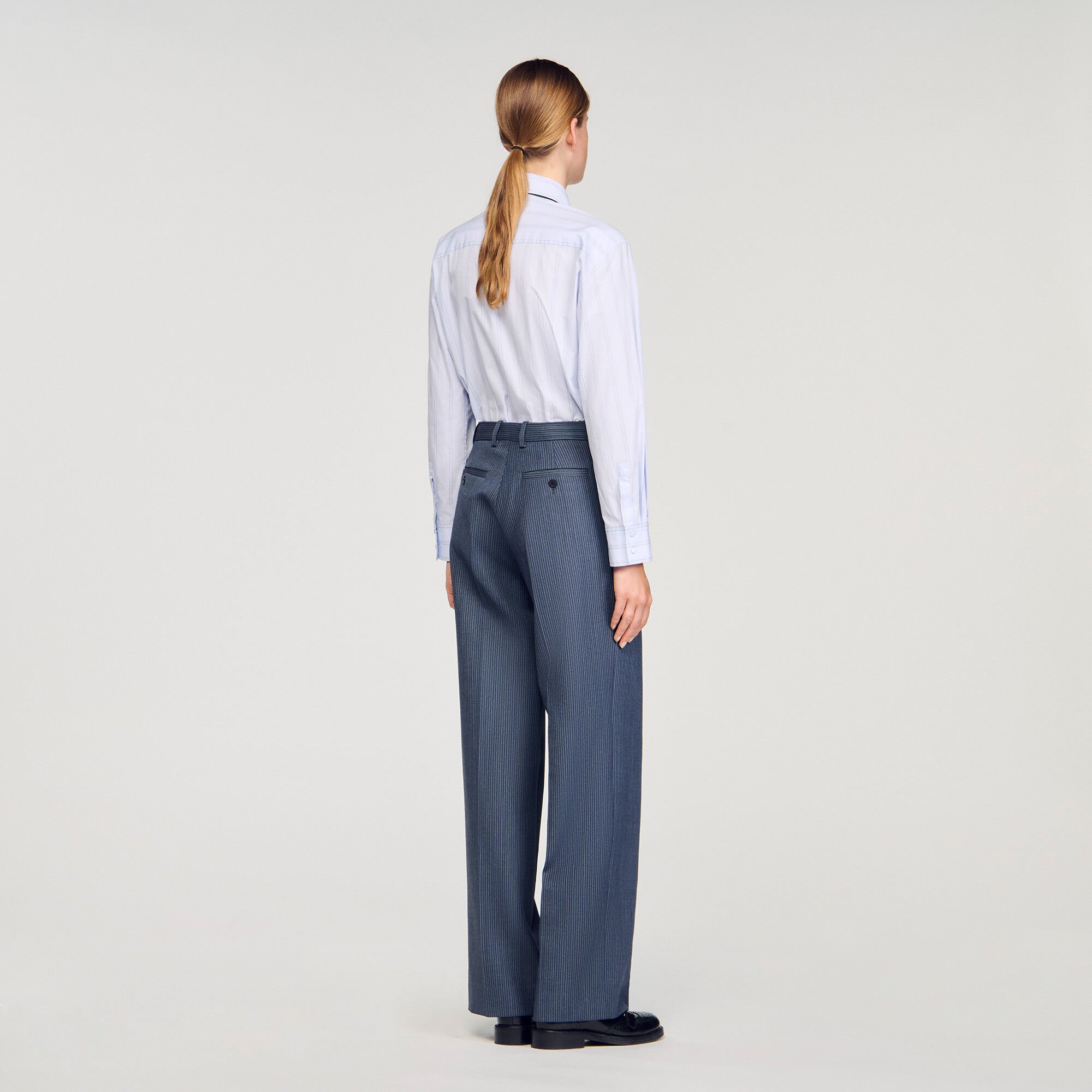 Striped trousers