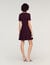 Floral print knit mini dress