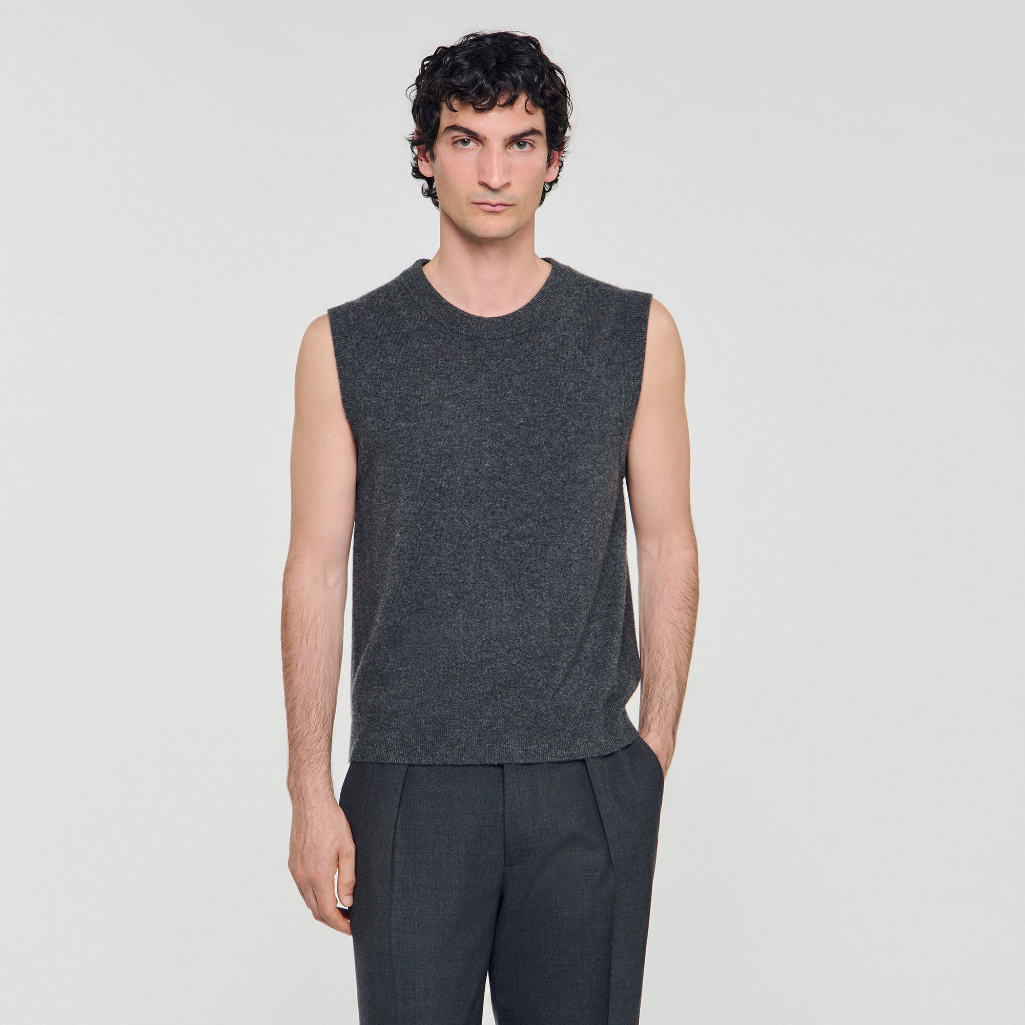 Cashmere vest top