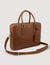Large grained leather briefcase