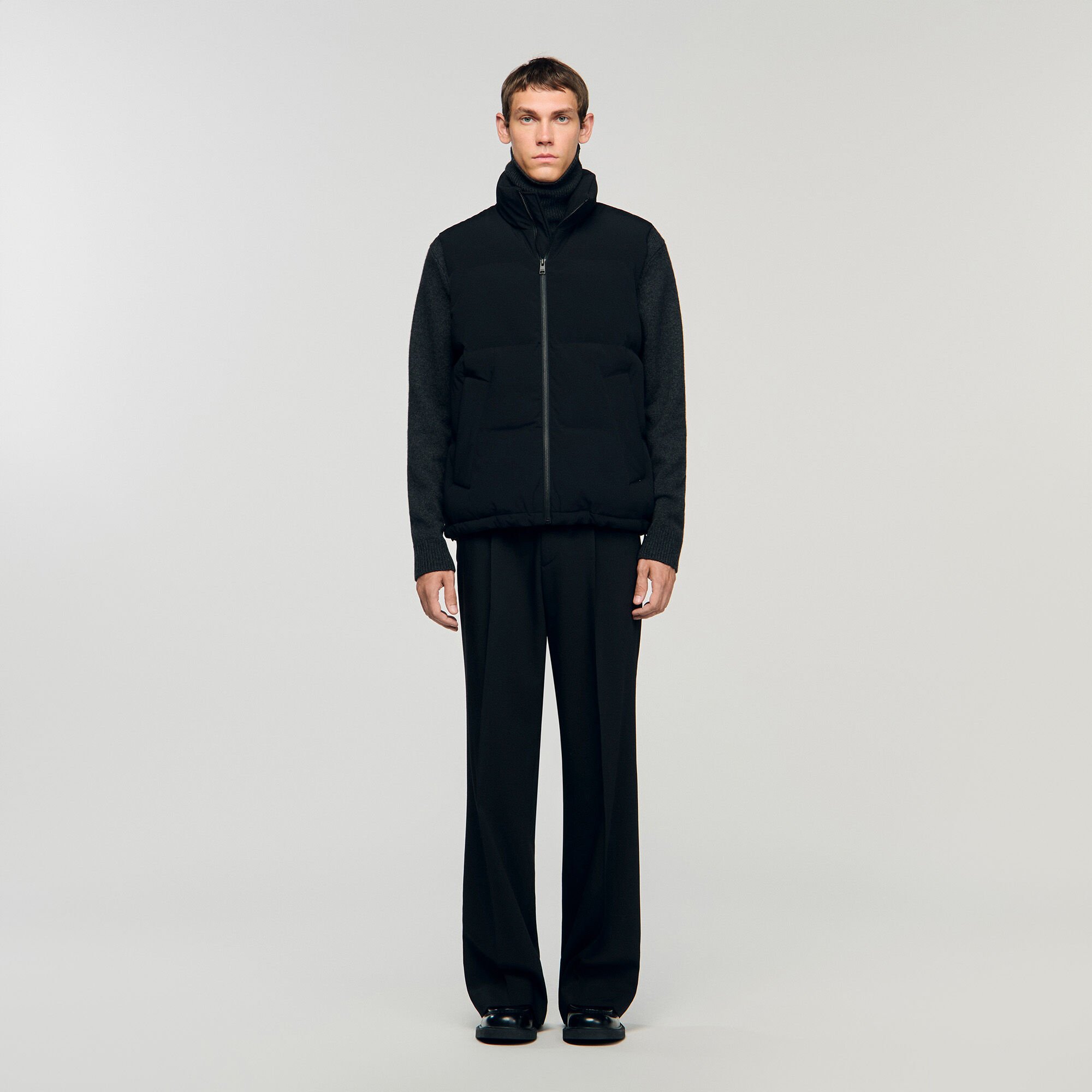 Sleeveless technical puffer vest
