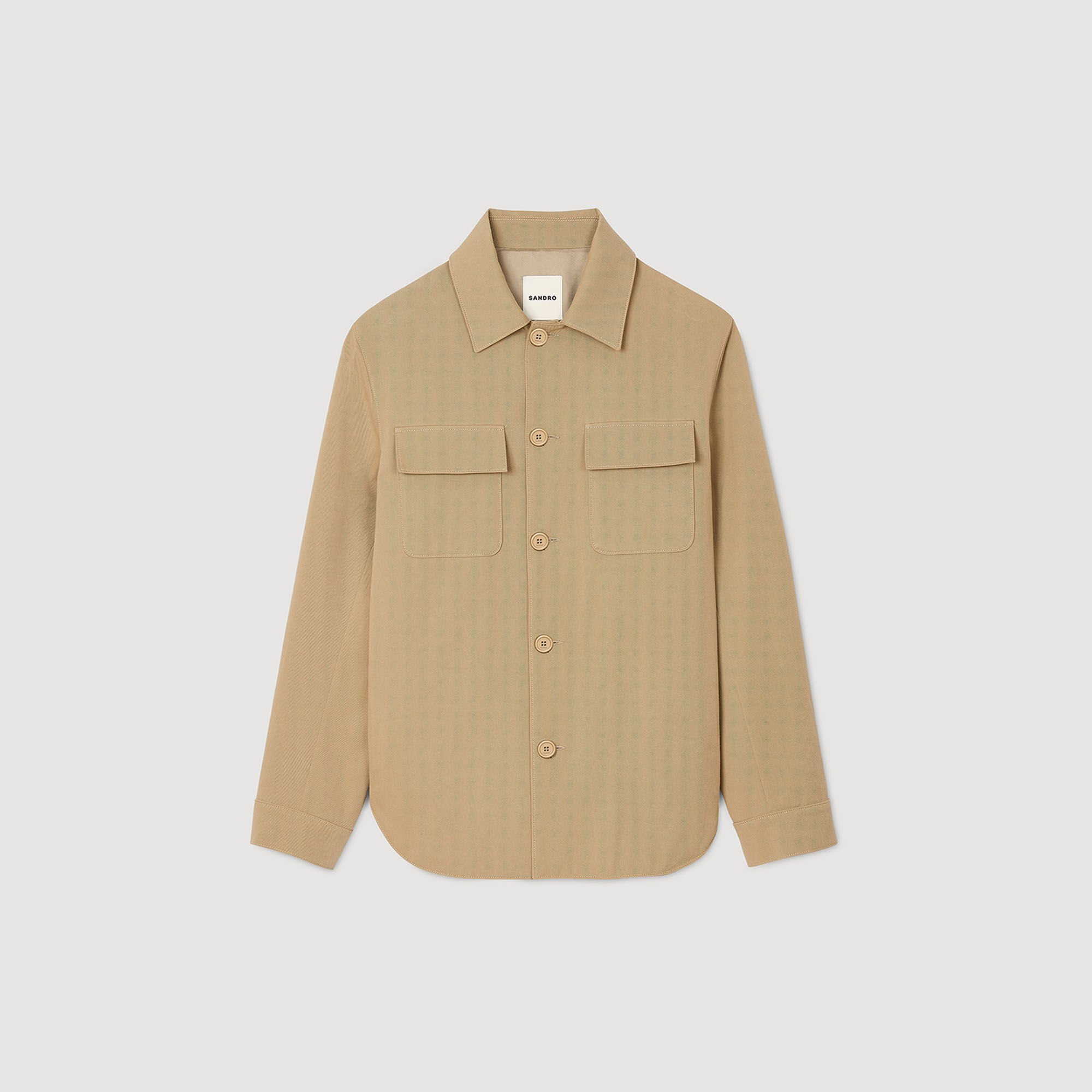 Oversized shirt with pockets