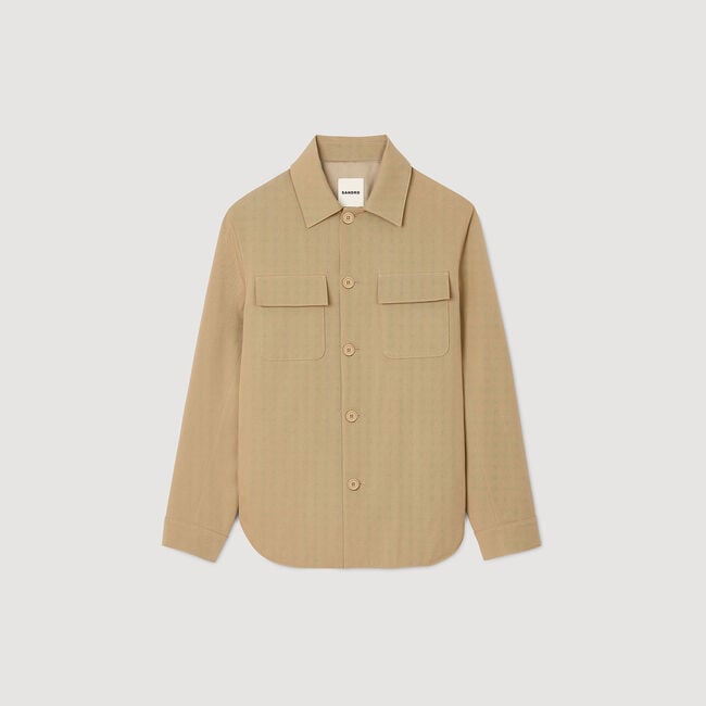 Oversized shirt with pockets