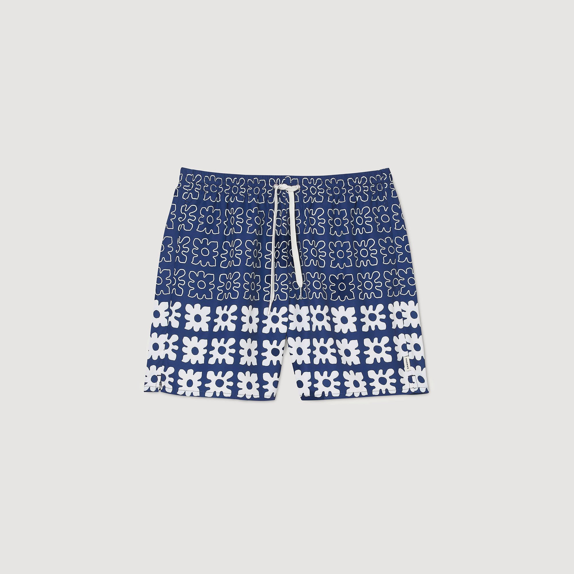 Floral print swim trunks