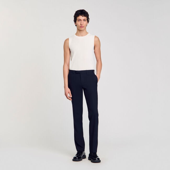 Wool suit trousers