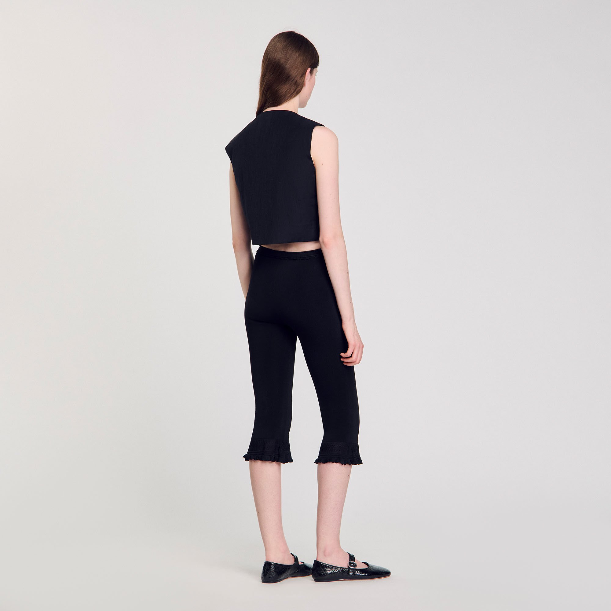 Pleated crop top