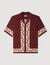 Loose-fit contrast print shirt