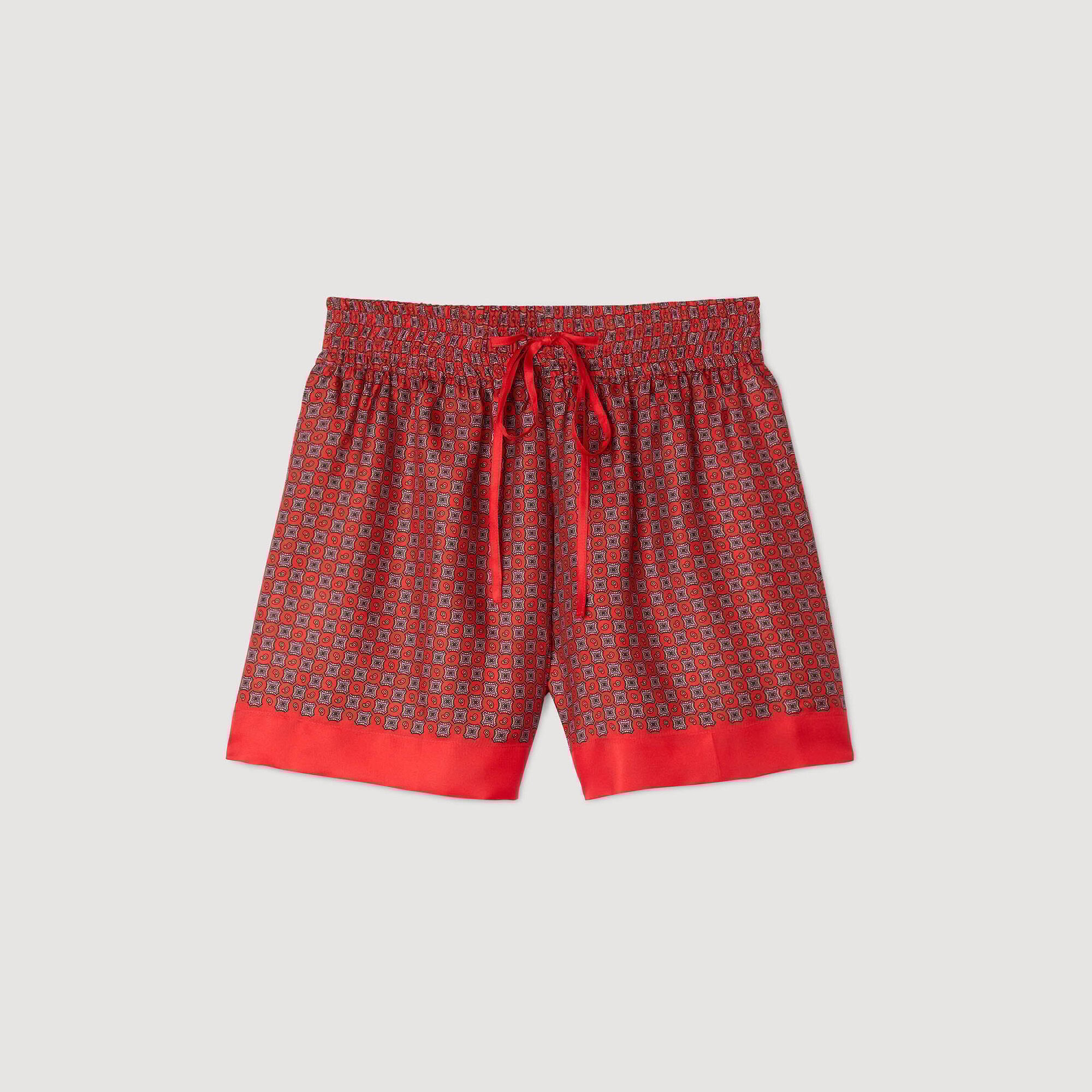Scarf print shorts