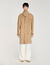 Tailored belted leather coat