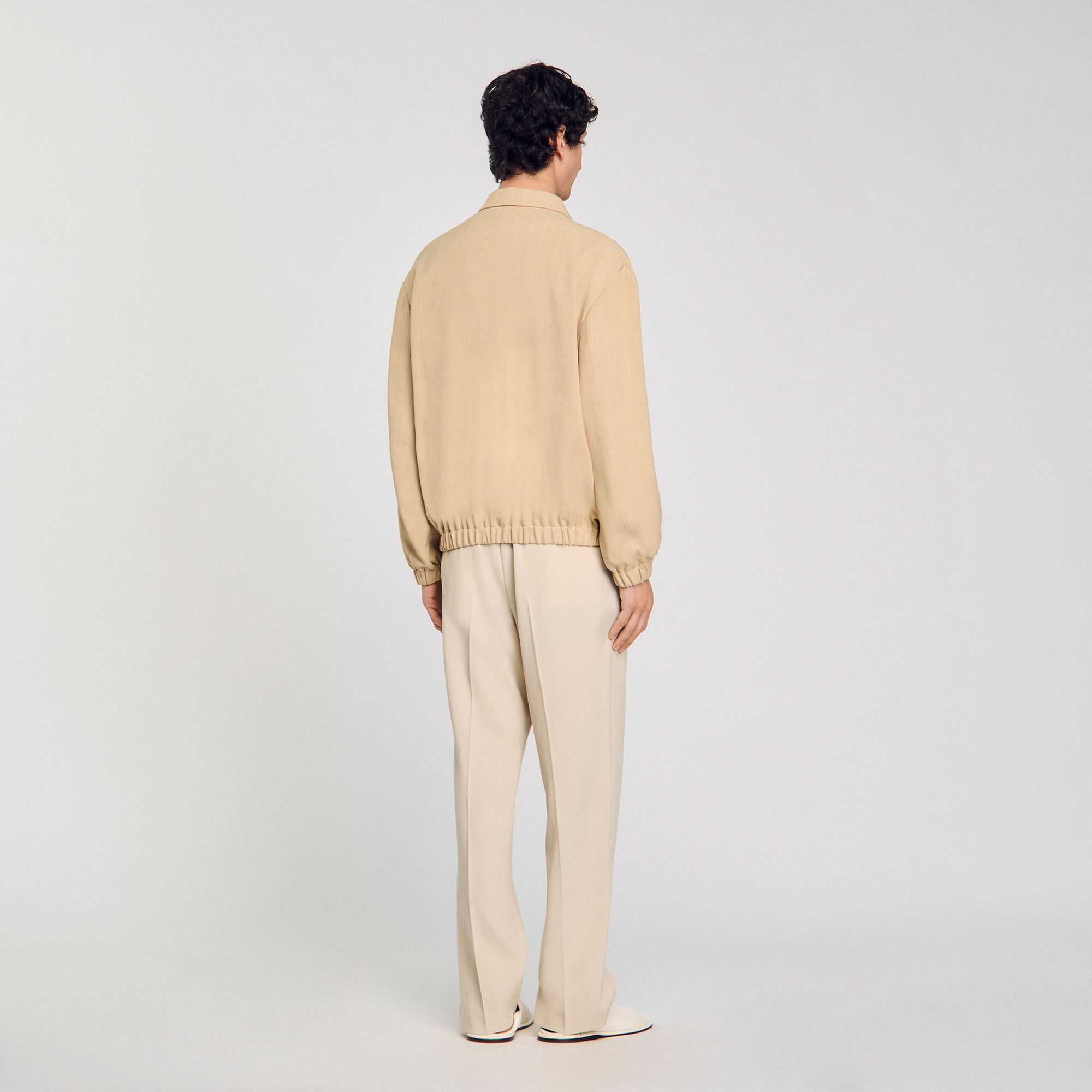 SANDRO ニットジャケット Knit jacket blue for Men | Sandro Paris