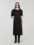 Long wool and leather coat