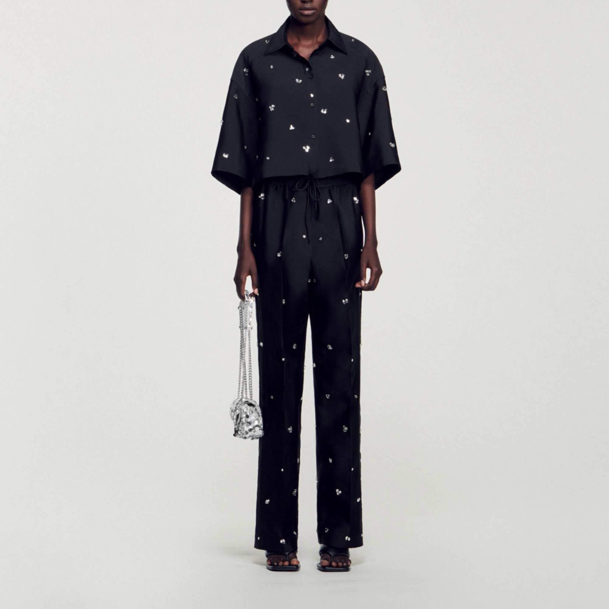 Shirt Embellished With Rhinestones