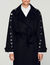 Eyelet trench coat