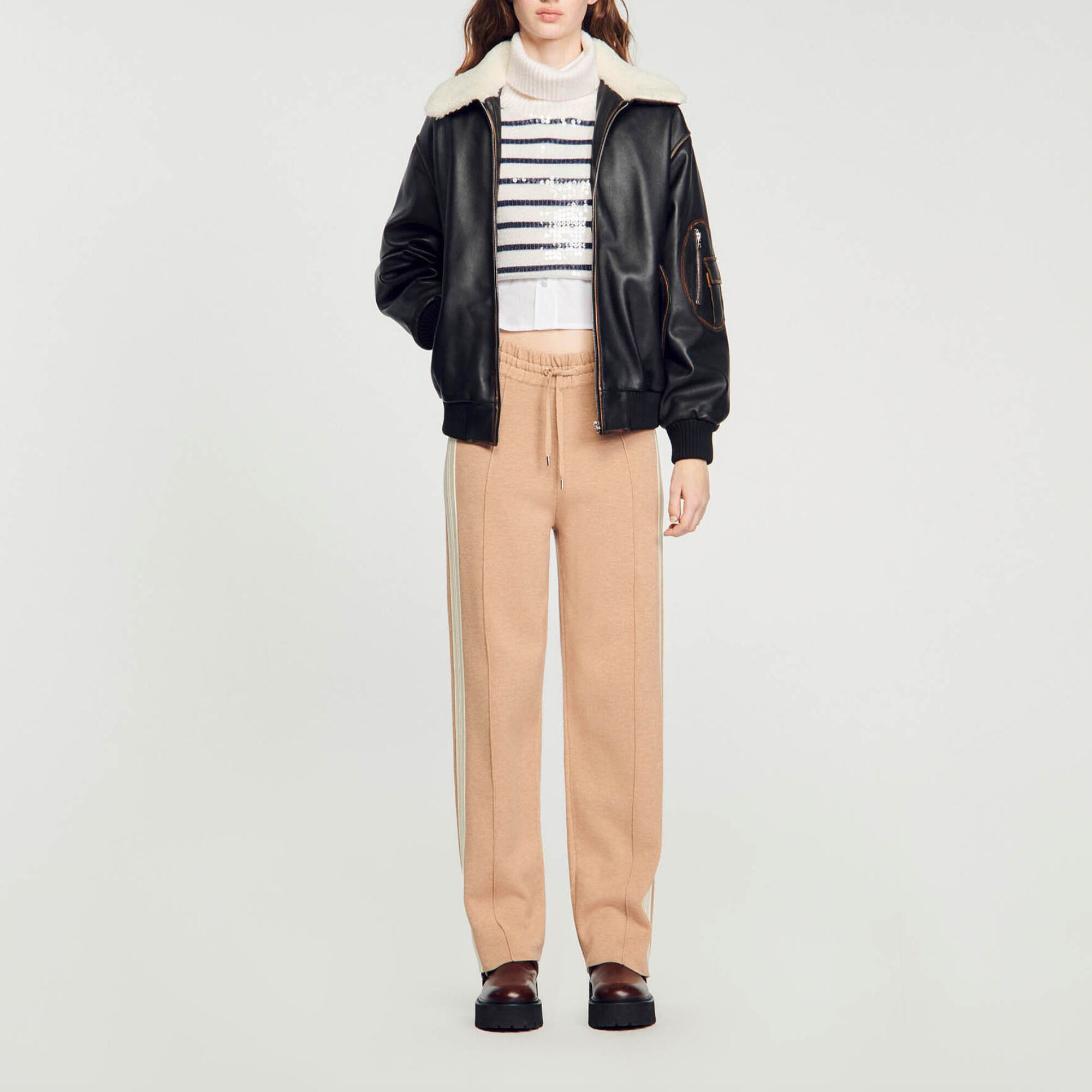 Knit jogging bottoms