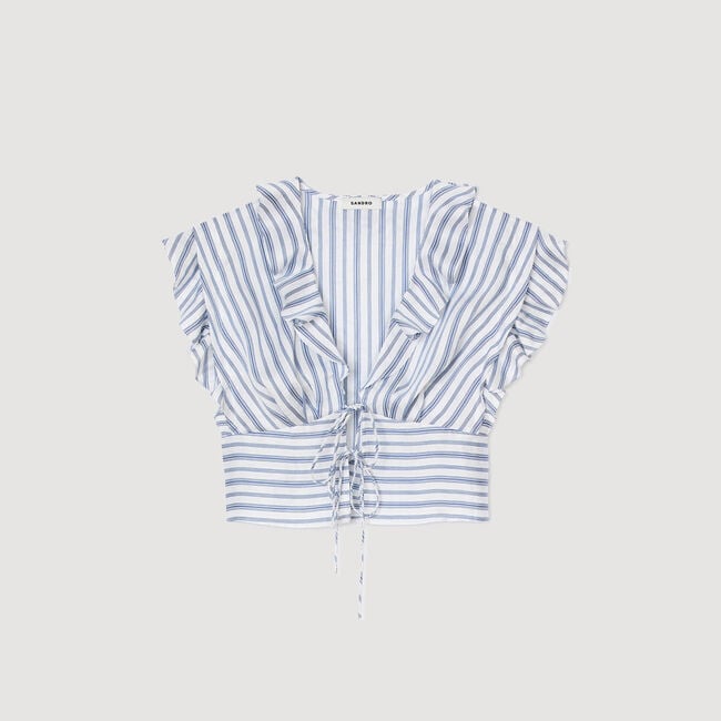 Striped crop top