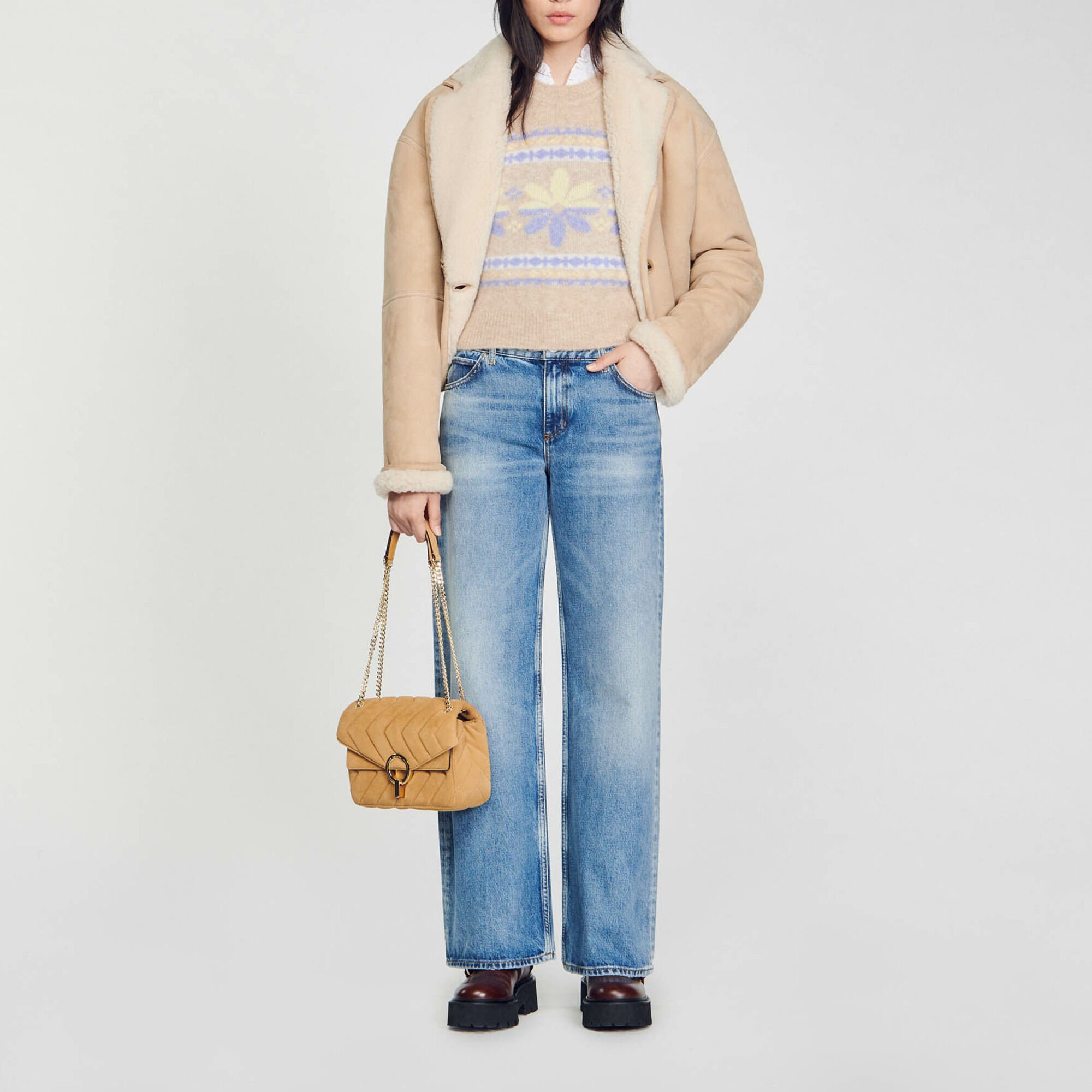 Yza suede bag