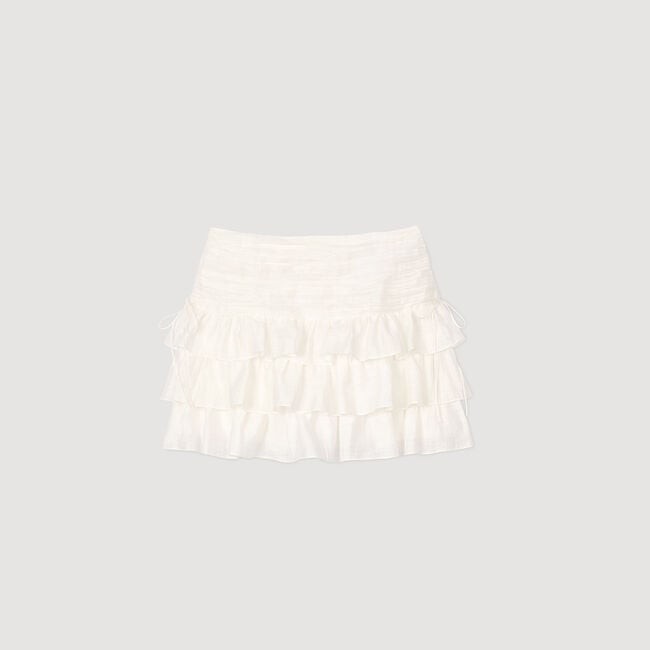 Short ruffled skirt