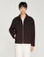Waffled regular collar zip jacket
