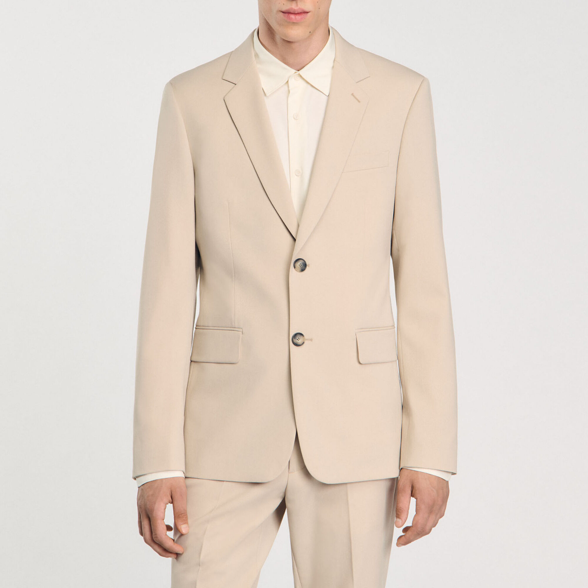 Suit jacket white / beige for Men | Sandro Paris