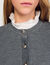 Cardigan with ruffle collar