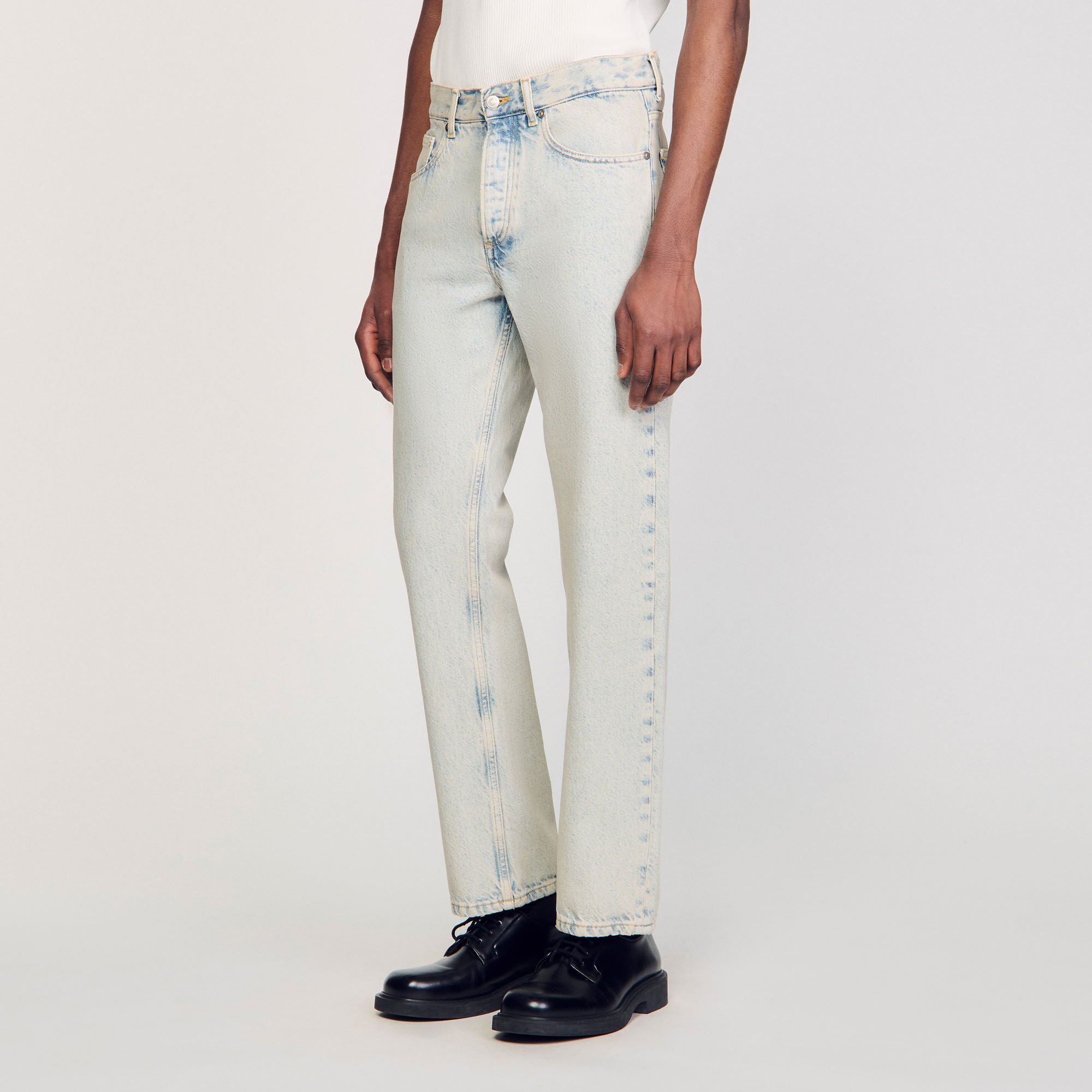 Regular faded jeans