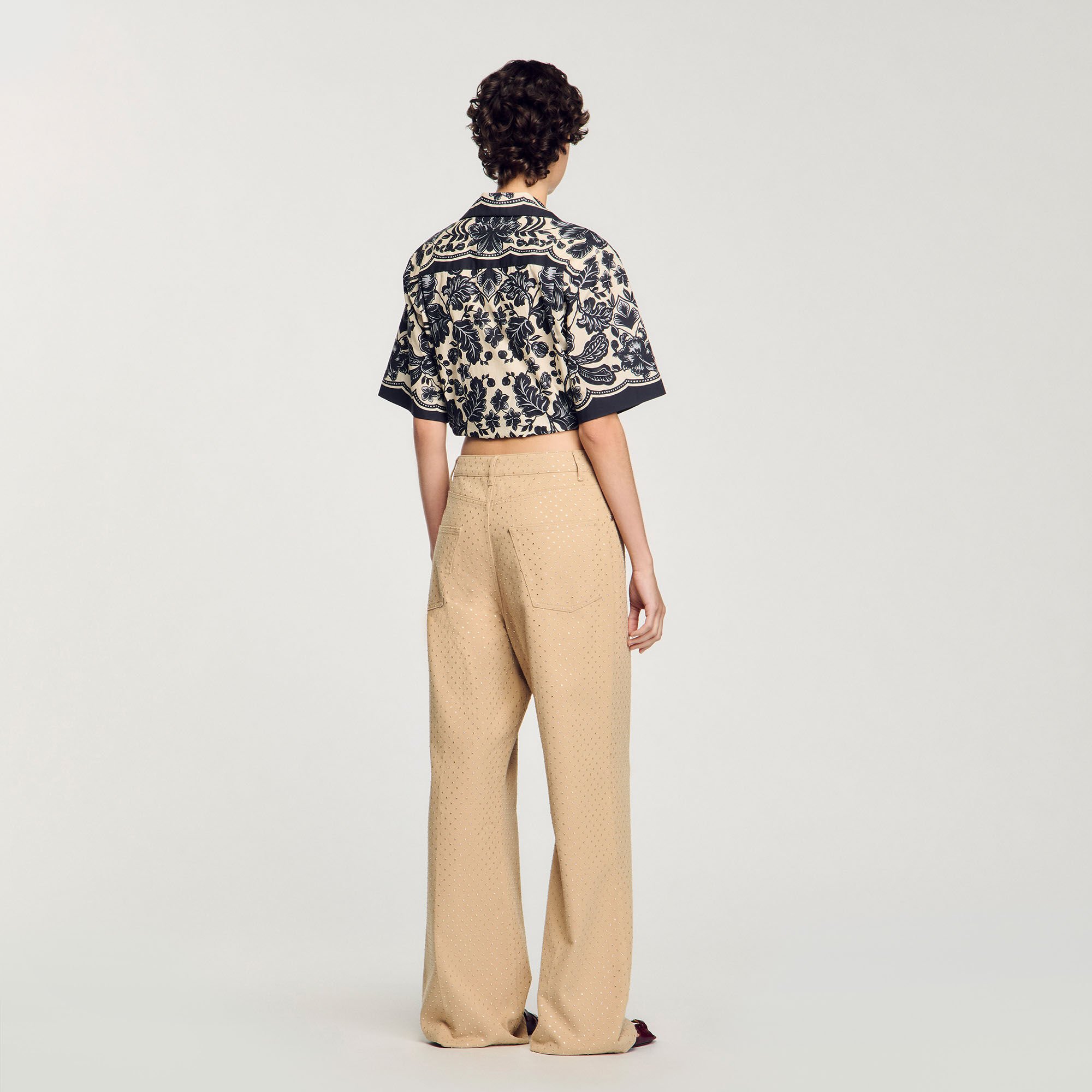 商品画像：Purple Brand rhinestone-embellished straight-leg Jeans 3