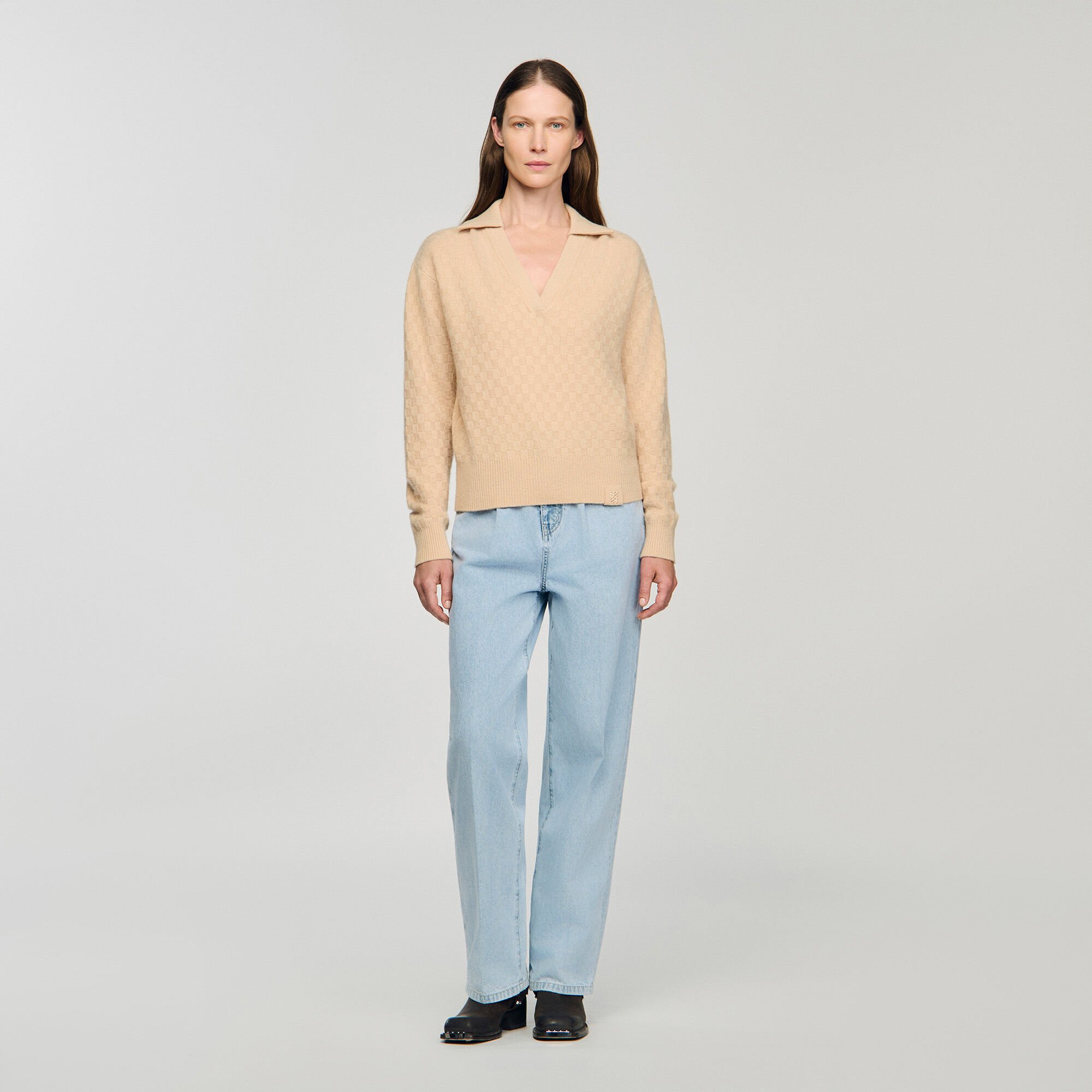 Polo-neck sweater