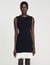 Cropped two-tone dress