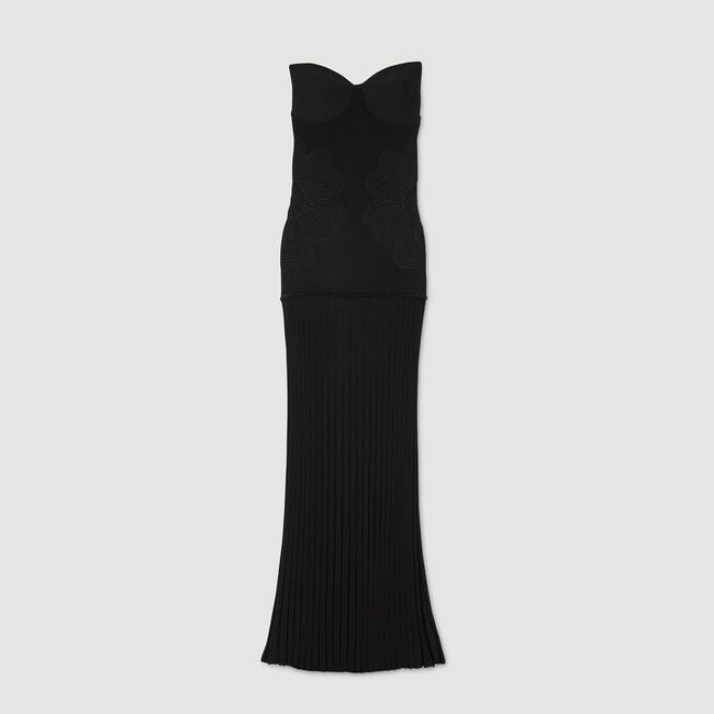 Bustier knit dress