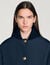 Puffer jacket with teddy collar