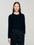 Pointelle collar cardigan