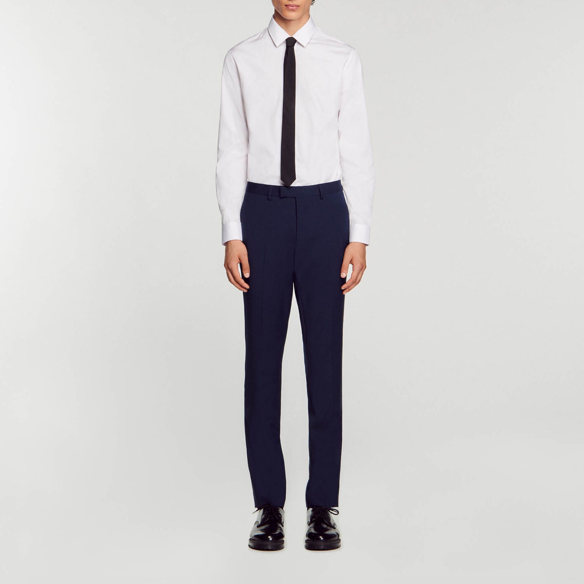 Virgin wool suit trousers