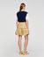 Flared pleated skirt