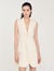Mini pleated suit dress