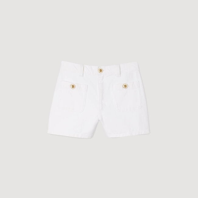 High waist denim shorts