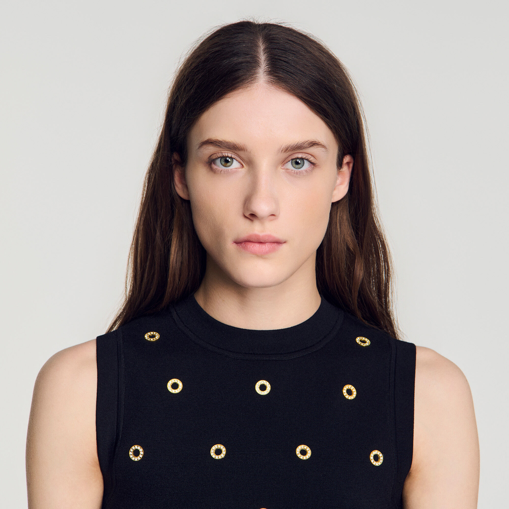 Studded knit top