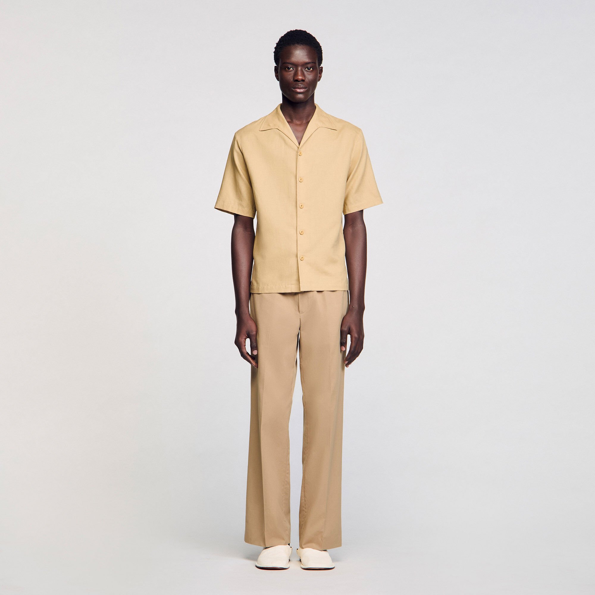 Cotton and linen shirt