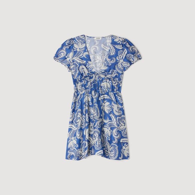 Floral print mini dress