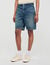 Elasticated denim shorts