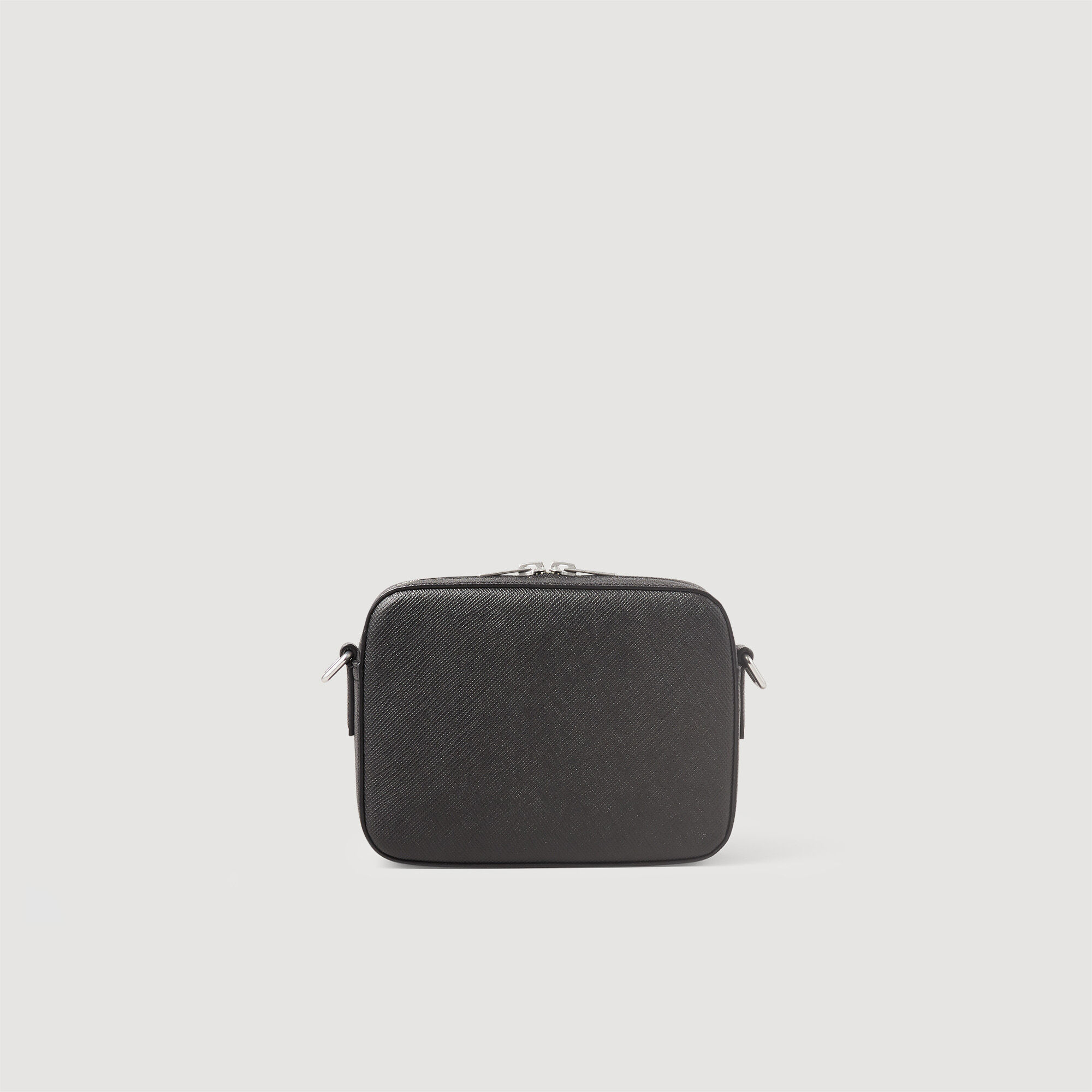Small reconstituted leather bag black / gray for Men