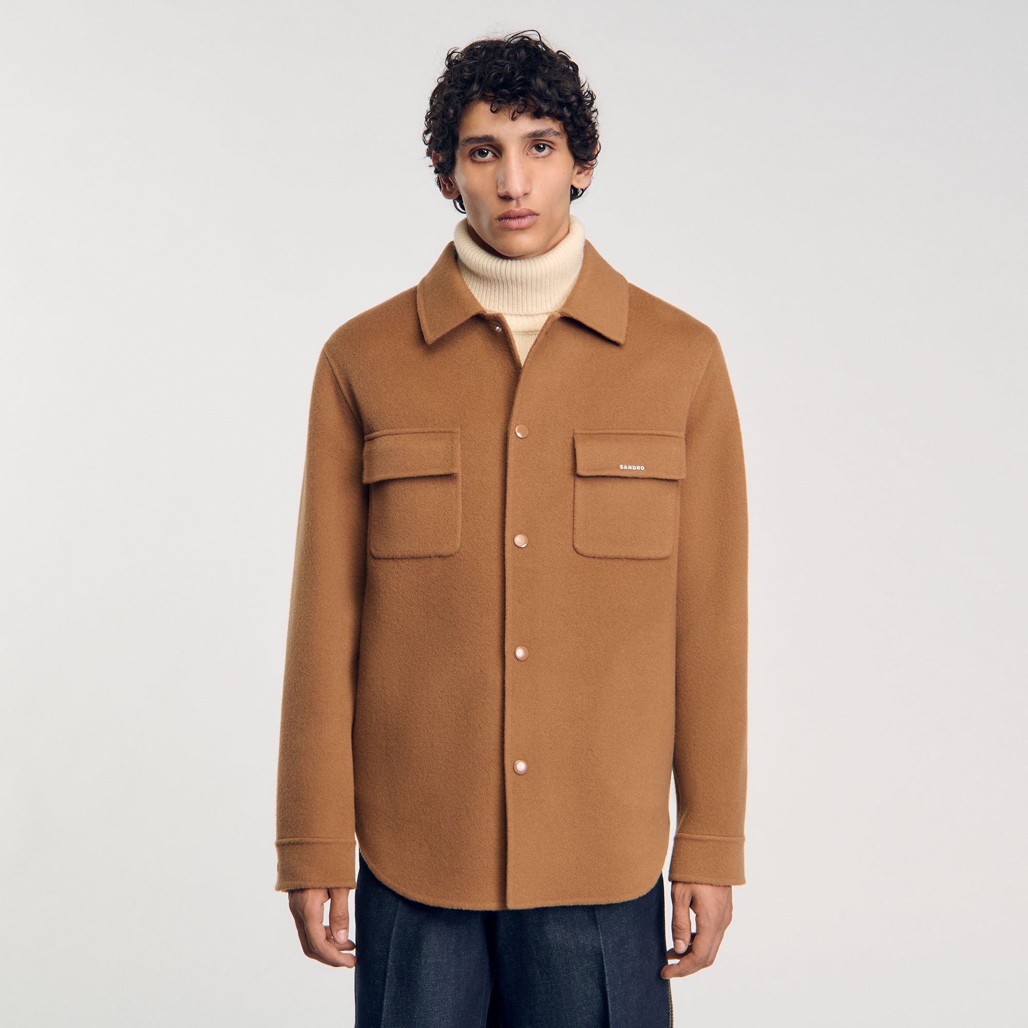 Double-faced overshirt