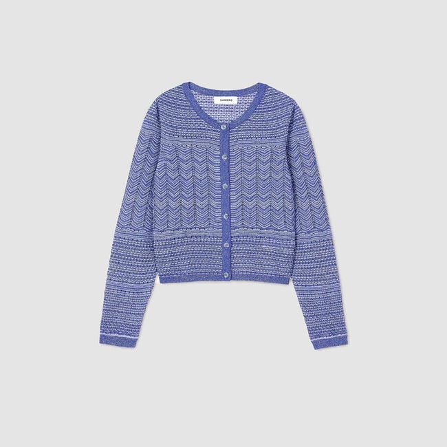 Glitter knit cardigan