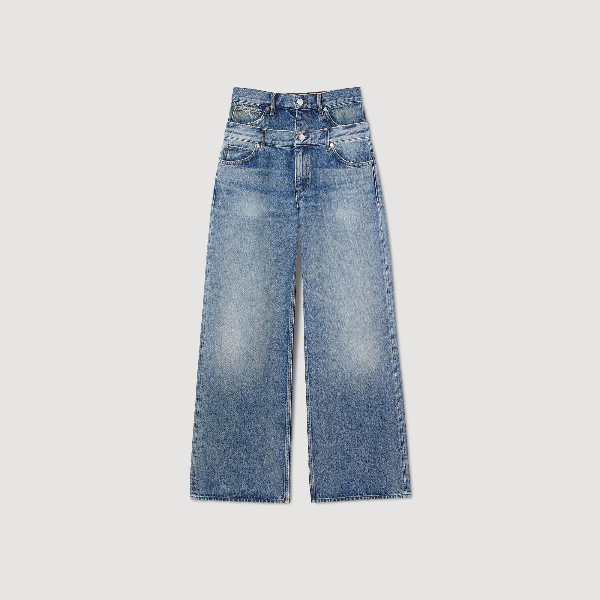 Double-belted jeans