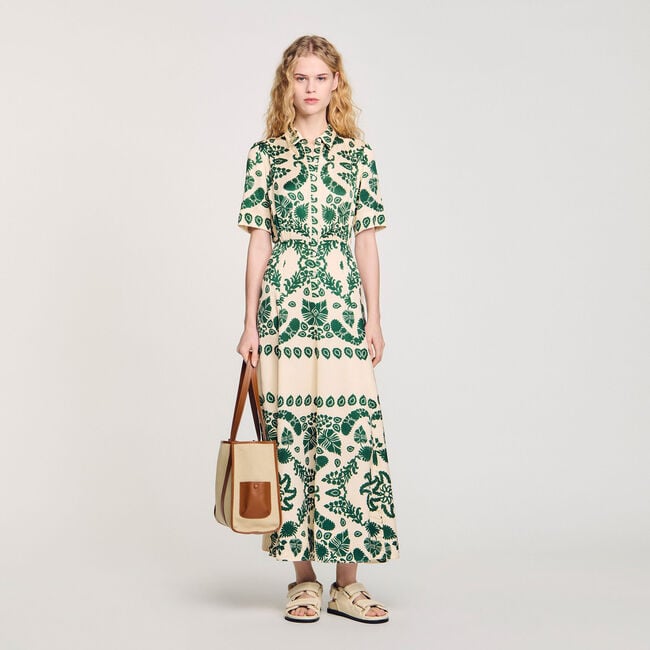 Floral print maxi dress