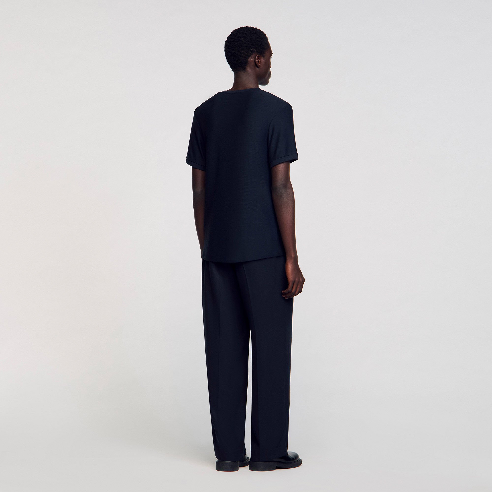 Mock neck T-shirt