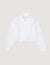 Cropped shirt with bow detail